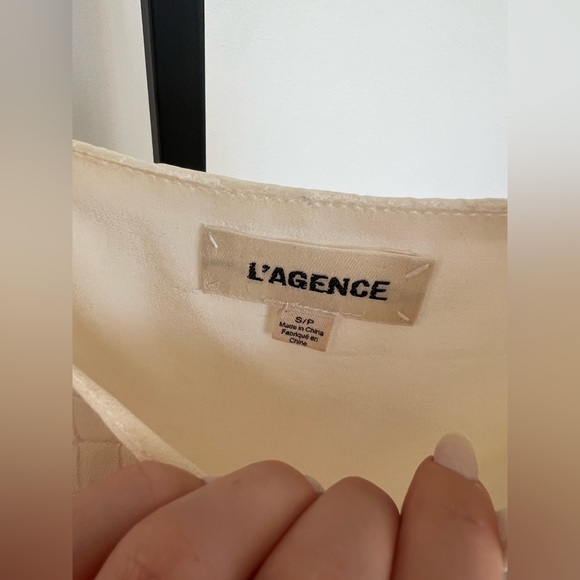 Lagence python white silk top - Picture 7 of 7